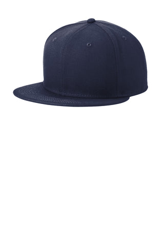 New Era Standard Fit Flat Bill Snapback Cap (Deep Navy)