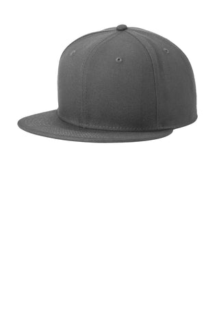 New Era Standard Fit Flat Bill Snapback Cap (Graphite)