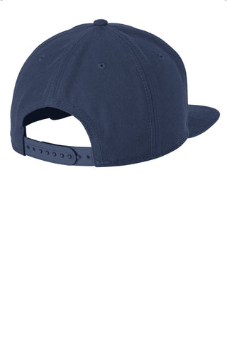 New Era Original Fit Flat Bill Snapback Cap (League Navy)