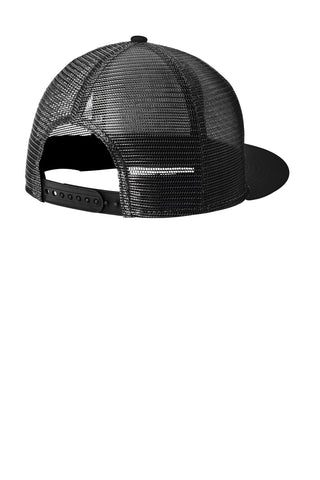 New Era Standard Fit Snapback Trucker Cap (Black/ Black)