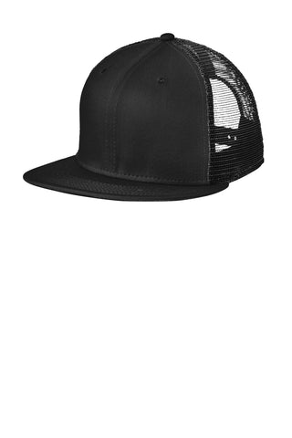 New Era Standard Fit Snapback Trucker Cap (Black/ Black)