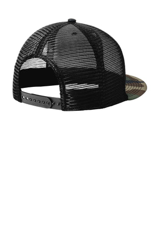 New Era Standard Fit Snapback Trucker Cap (Camo/ Black)