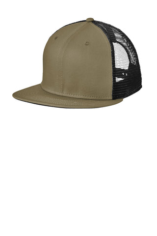 New Era Standard Fit Snapback Trucker Cap (Olive/ Black)