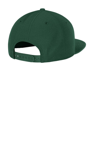 New Era Original Fit Diamond Era Flat Bill Snapback Cap (Dark Green)