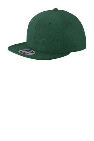New Era Original Fit Diamond Era Flat Bill Snapback Cap (Dark Green)