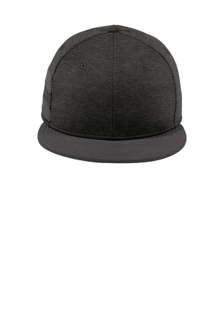 New Era Shadow Heather Striped Flat Bill Snapback Cap (Black Shadow Heather/ Graphite)