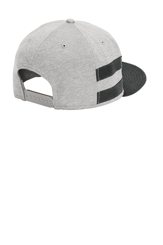 New Era Shadow Heather Striped Flat Bill Snapback Cap (Shadow Heather/ Black)