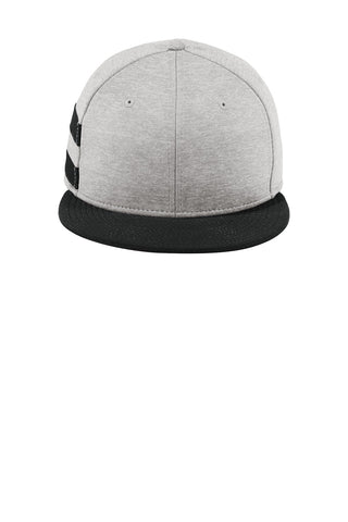 New Era Shadow Heather Striped Flat Bill Snapback Cap (Shadow Heather/ Black)