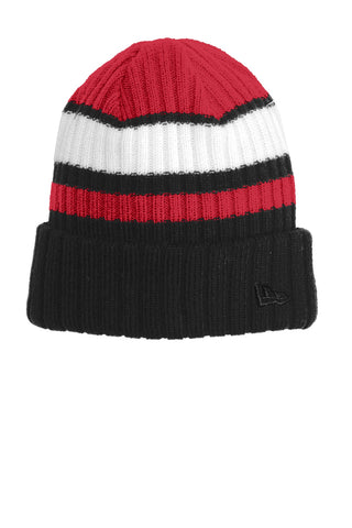 New Era Ribbed Tailgate Beanie (Red/ Black)