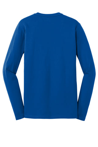 New Era Heritage Blend Long Sleeve Crew Tee (Royal)