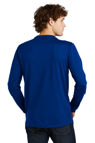 New Era Heritage Blend Long Sleeve Crew Tee (Royal)