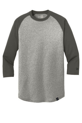 New Era Heritage Blend 3/4-Sleeve Baseball Raglan Tee (Graphite/ Light Graphite Twist)