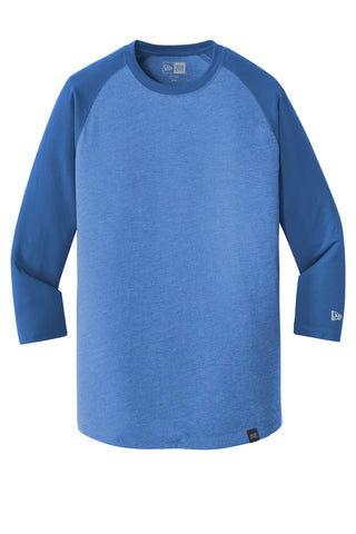 New Era Heritage Blend 3/4-Sleeve Baseball Raglan Tee (Royal/ Royal Heather)