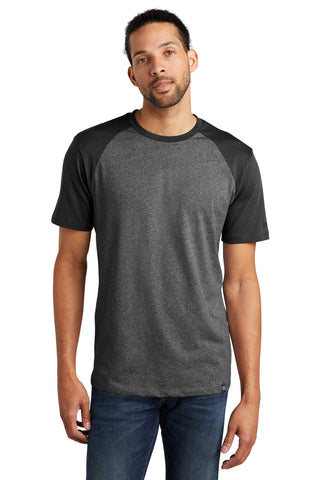 New Era Heritage Blend Varsity Tee (Black/ Black Twist)