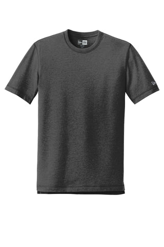 New Era Sueded Cotton Blend Crew Tee (Black Heather)