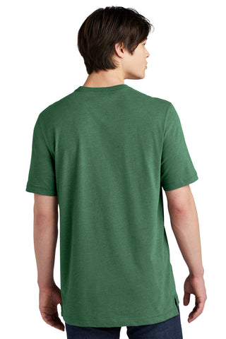 New Era Sueded Cotton Blend Crew Tee (Dark Green Heather)