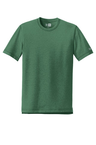 New Era Sueded Cotton Blend Crew Tee (Dark Green Heather)