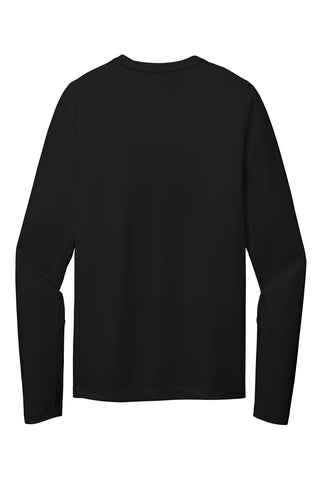 New Era Series Performance Long Sleeve Crew Tee (Black Solid)