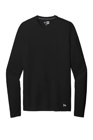 New Era Series Performance Long Sleeve Crew Tee (Black Solid)