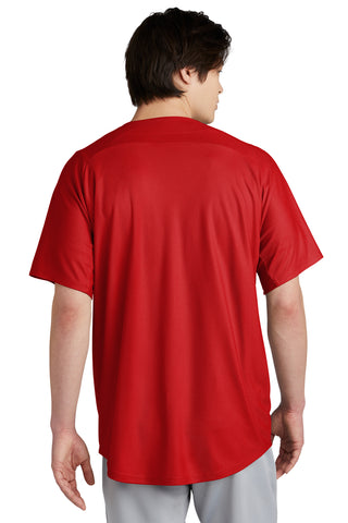 New Era Diamond Era Full-Button Jersey (Scarlet)