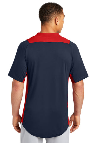 New Era Diamond Era 2-Button Jersey (True Navy/ Scarlet)