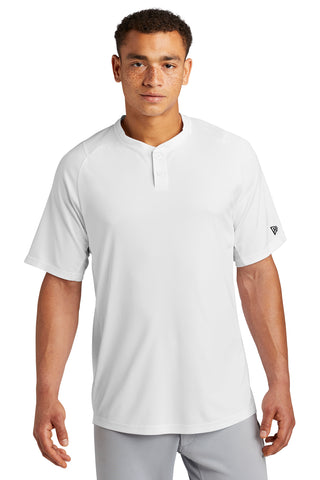 New Era Diamond Era 2-Button Jersey (White)