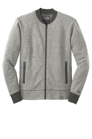 New Era French Terry Baseball Full-Zip (Light Graphite Twist/ Graphite)