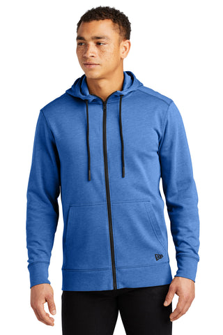 New Era Tri-Blend Fleece Full-Zip Hoodie (Royal Heather)