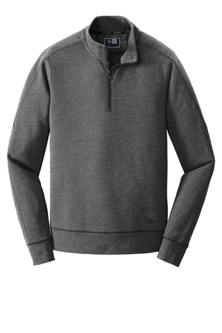 New Era Tri-Blend Fleece 1/4-Zip Pullover (Black Heather)