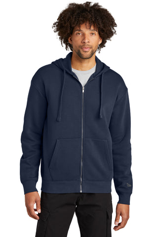 New Era Heritage Fleece Full-Zip Hoodie (True Navy)