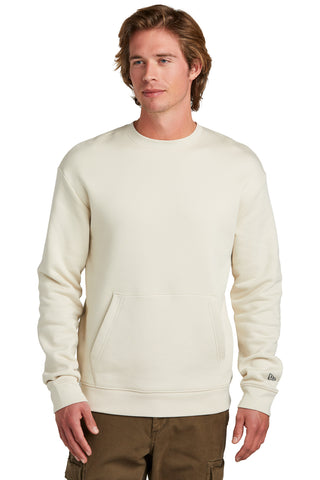 New Era Heritage Fleece Pocket Crew (Soft Beige)