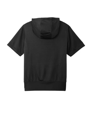 New Era Performance Terry Short Sleeve Hoodie (Black)