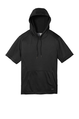 New Era Performance Terry Short Sleeve Hoodie (Black)