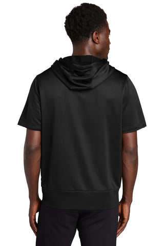 New Era Performance Terry Short Sleeve Hoodie (Black)