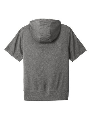 New Era Performance Terry Short Sleeve Hoodie (Graphite Heather)