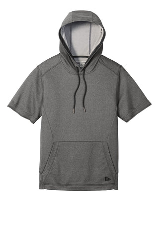 New Era Performance Terry Short Sleeve Hoodie (Graphite Heather)