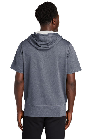 New Era Performance Terry Short Sleeve Hoodie (True Navy Heather)