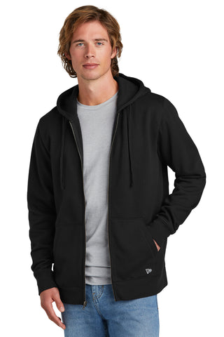 New Era Comeback Fleece Full-Zip Hoodie (Black)