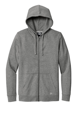 New Era Comeback Fleece Full-Zip Hoodie (Dark Heather Grey)