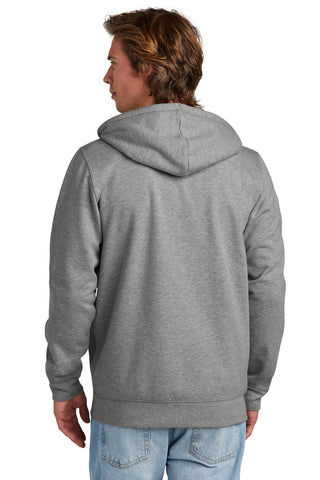 New Era Comeback Fleece Full-Zip Hoodie (Dark Heather Grey)