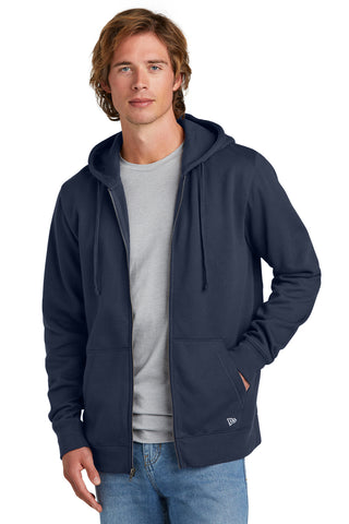 New Era Comeback Fleece Full-Zip Hoodie (True Navy)