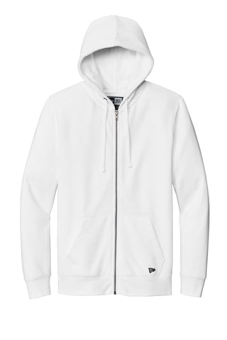 New Era Comeback Fleece Full-Zip Hoodie (White)