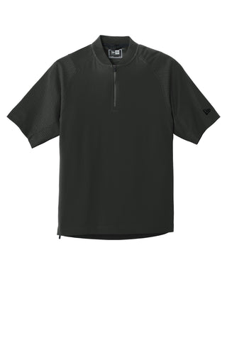 New Era Cage Short Sleeve 1/4-Zip Jacket (Black)