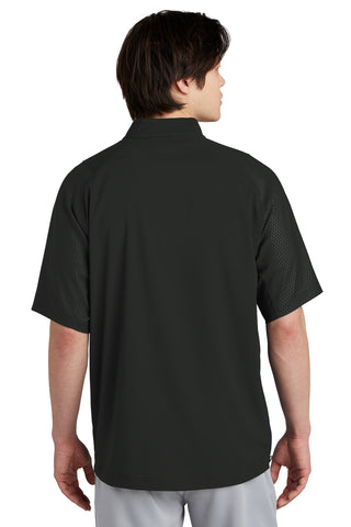 New Era Cage Short Sleeve 1/4-Zip Jacket (Black)