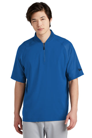 New Era Cage Short Sleeve 1/4-Zip Jacket (Royal)