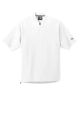 New Era Cage Short Sleeve 1/4-Zip Jacket (White)