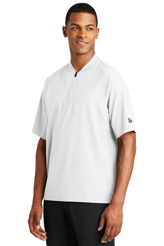 New Era Cage Short Sleeve 1/4-Zip Jacket (White)