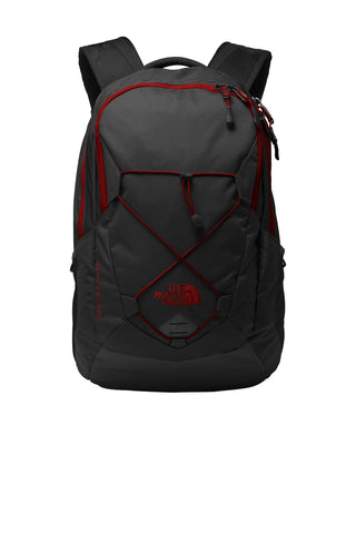The North Face Groundwork Backpack (TNF Dark Grey Heather/ Cardinal Red)