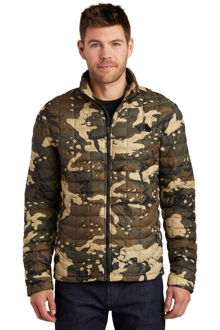 The North Face ThermoBall Trekker Jacket (Burnt Olive Green Woodchip Camo Print)