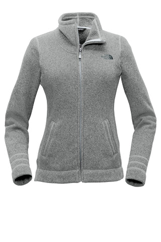 The North Face Ladies Sweater Fleece Jacket (TNF Medium Grey Heather)